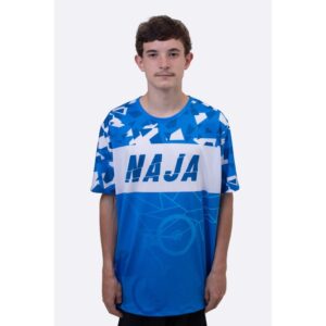 Camiseta Masculina Hupi Naja Azul Branco