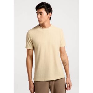 Camiseta Masculina Manga Curta Texturizada