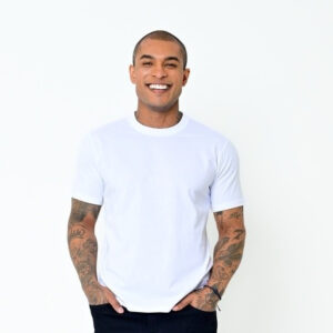 Camiseta Masculina Tech de Algodão Básica E Confortável Colombo