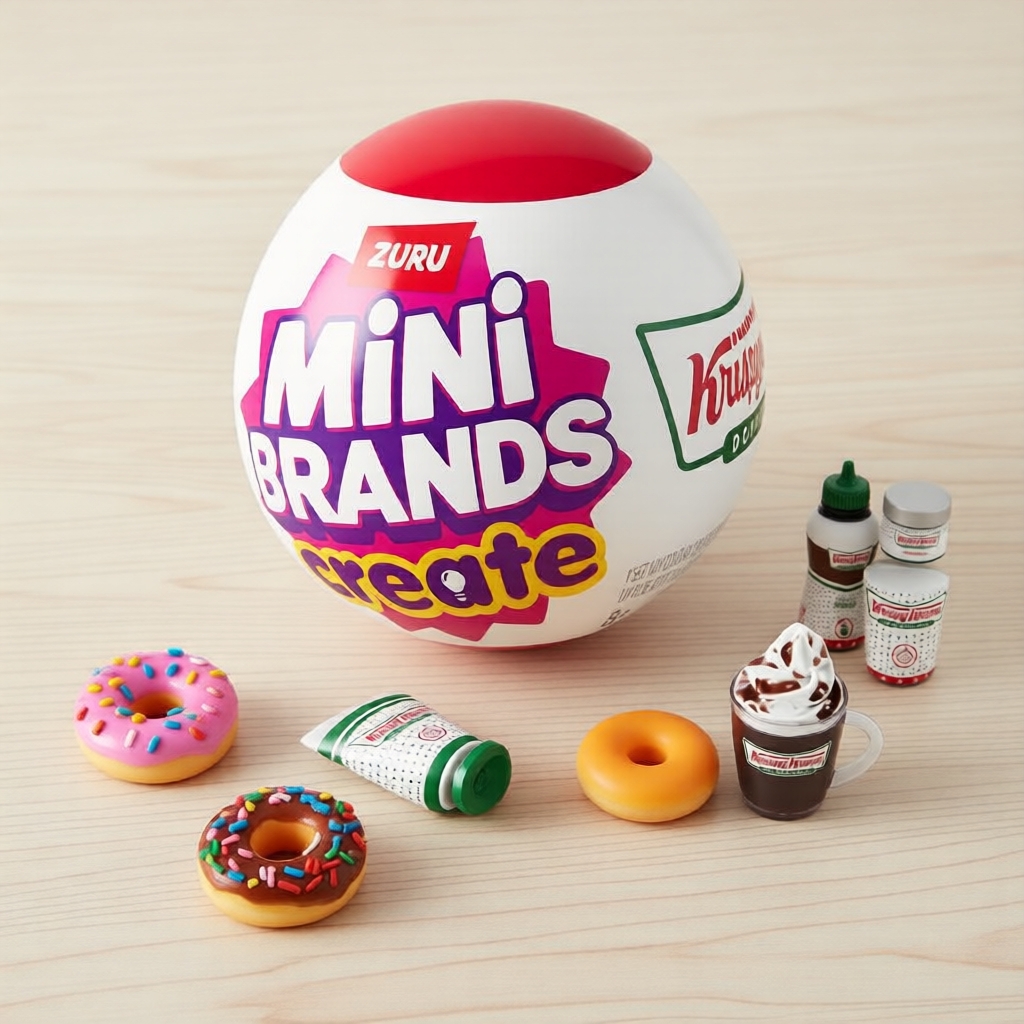 Cápsula Surpresa Zuru Mini Brands Crie Krispy Kreme Kit de Mini