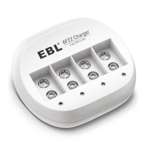 Carregador Bateria 9V Ebl Li-ion 4 Slots Rápido