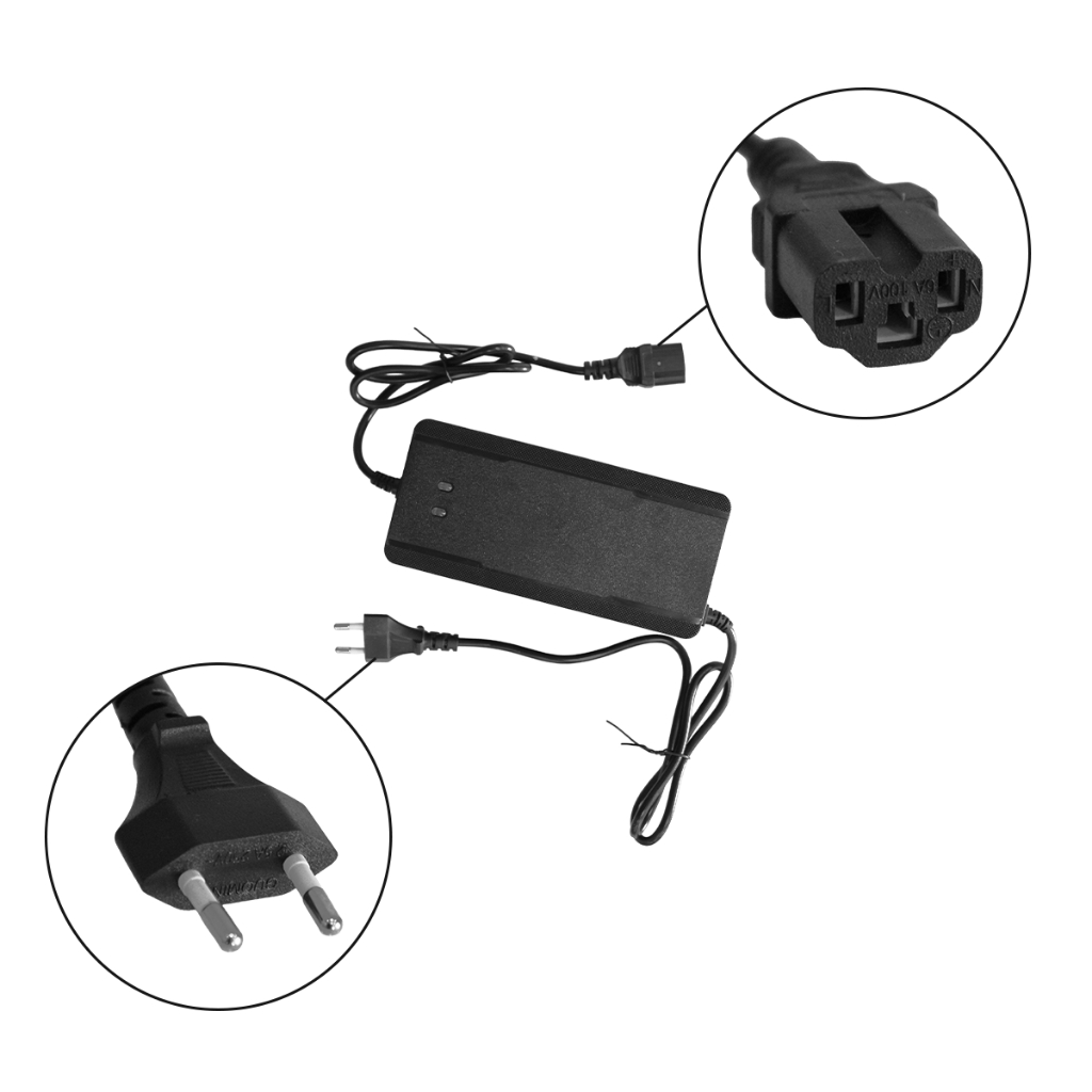Carregador Original Tnx 60V 20Ah Bateria de Chumbo Scooter Elétrica