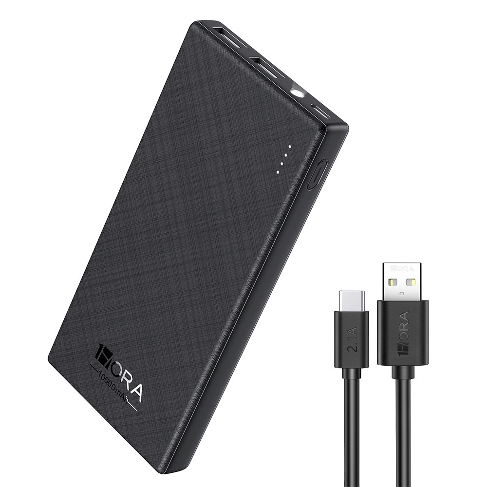 Carregador Portátil 1Hora PowerBank Pd20W 10mAh Preto