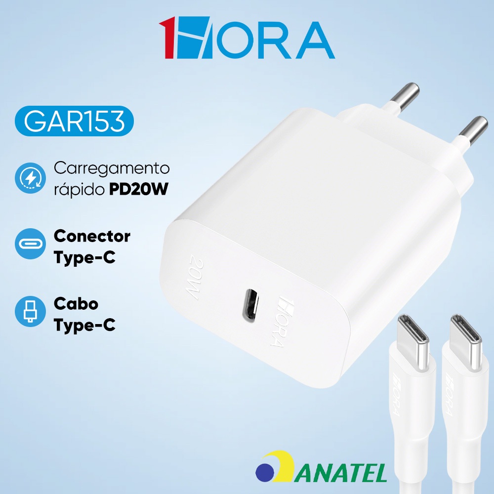 Carregador Tipo C Turbo Cabo Usb C 1 Metro Branco Celular