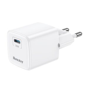 Carregador Usb C Huntkey Pro Gan Máx. 30W Branco