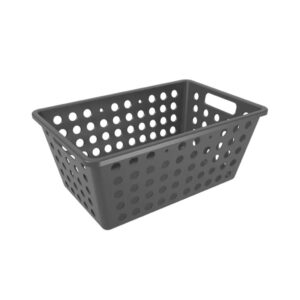 Cesta Organizadora Coza One Grande 4,7 Litros Cinza Chumbo Brinox