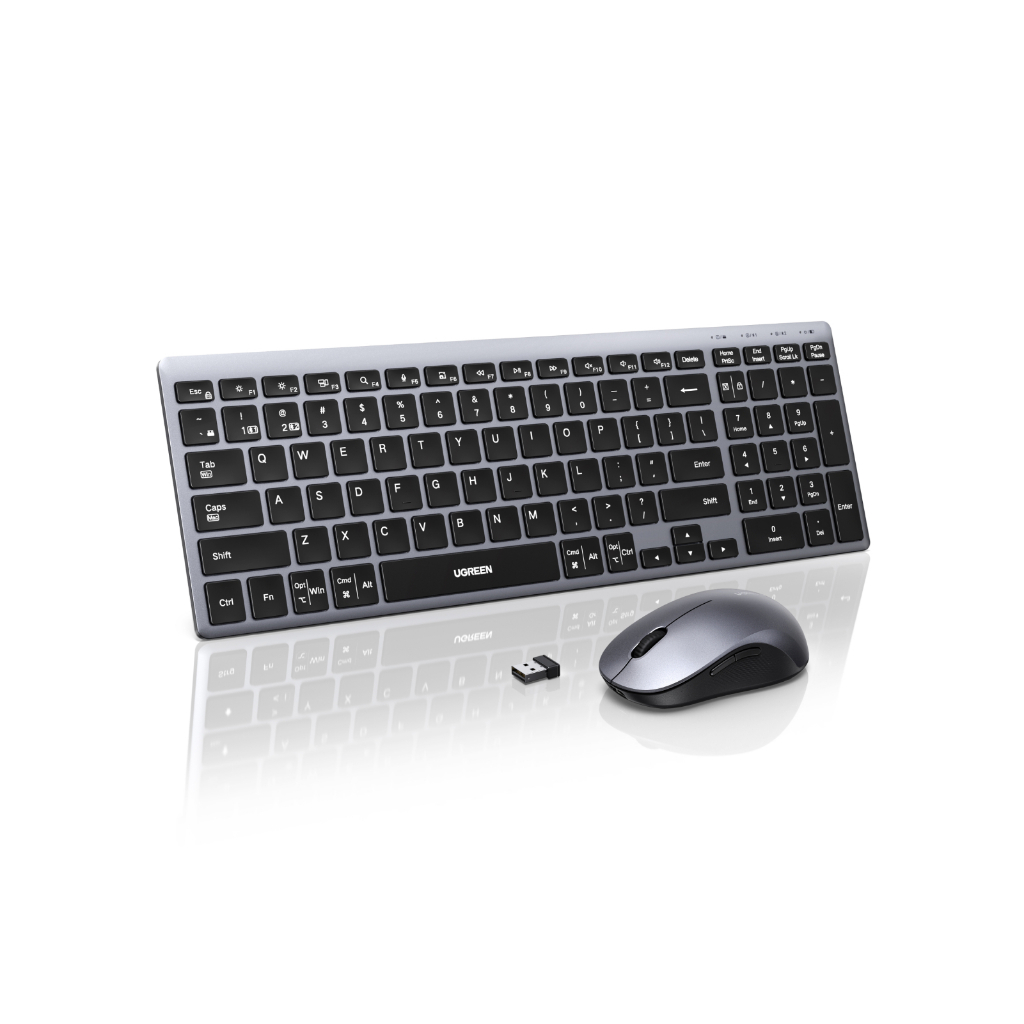 Combinação De Teclado E Mouse Sem Fio Ugreen Ajustável De 4 DPI 2.4