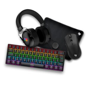 Combo Gamer Pichau Netuno V2 4×1, Teclado Mecanico ABNT2, Mouse