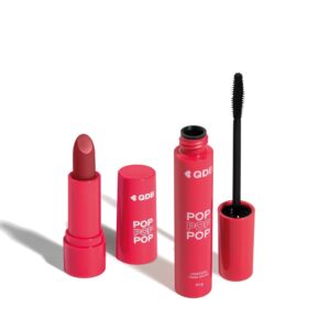 Combo Pop: Batom Cremoso Rosa Malva 3,6g Máscara de Cílios 10g