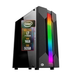Computador Gamer 2Eletro Chroma, Intel Core i7, 16GB RAM, SSD 512GB