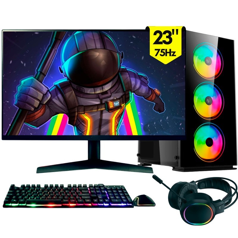 Computador Gamer completo 2Eletro RGB, Intel Core i7, 16GB, SSD 1TB