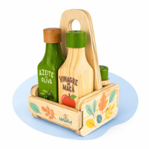 Condimentos Madeira Cozinha Brincar Criatividade Infantil Faz de