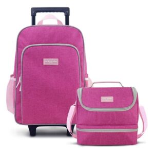 Conjunto Mochila com Rodinhas Junior e Lancheira Térmica- Jacki Design