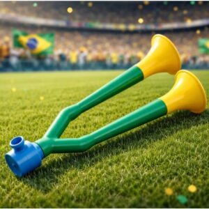 Corneta Vuvuzela Dupla 46cm assopro Copa do mundo buzina busina