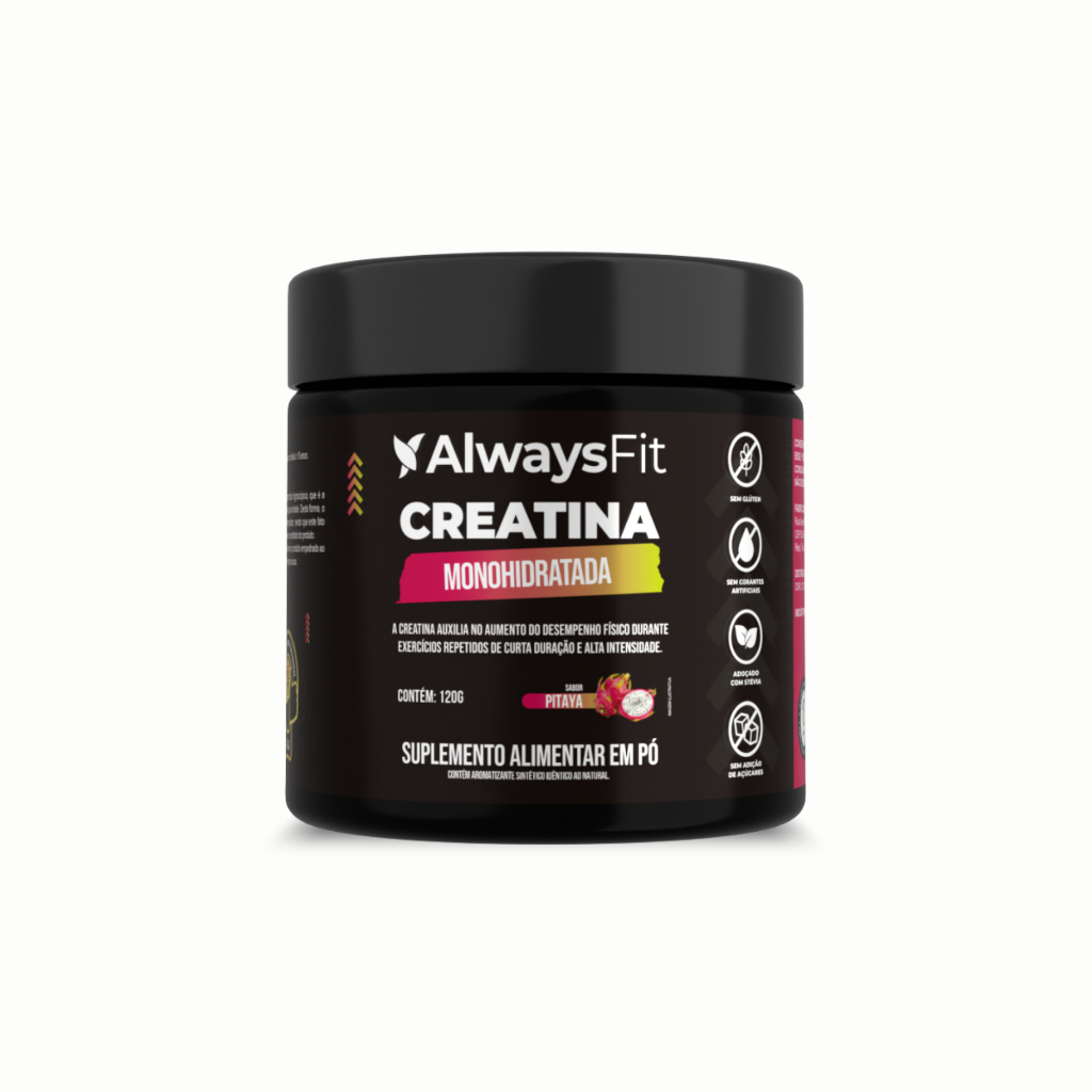 Creatina Always Fit Sabor Pitaya Creatina Monohidratada 120g 1 Unidade