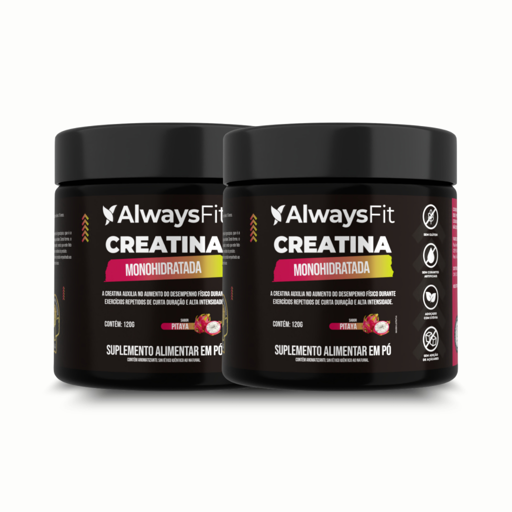 Creatina Always Fit Sabor Pitaya Creatina Monohidratada 120g 2 Unidade