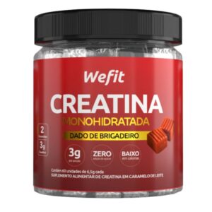 Creatina De Dadinho De Brigadeiro Pote Com 60 Unidades Wefit