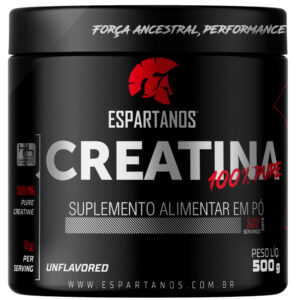 Creatina Monohidratada 100% Pura 500g Espartanos Suplementos