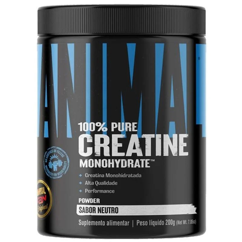 Creatina Monohidratada 100% Pura Animal Universal Nutrition 200g
