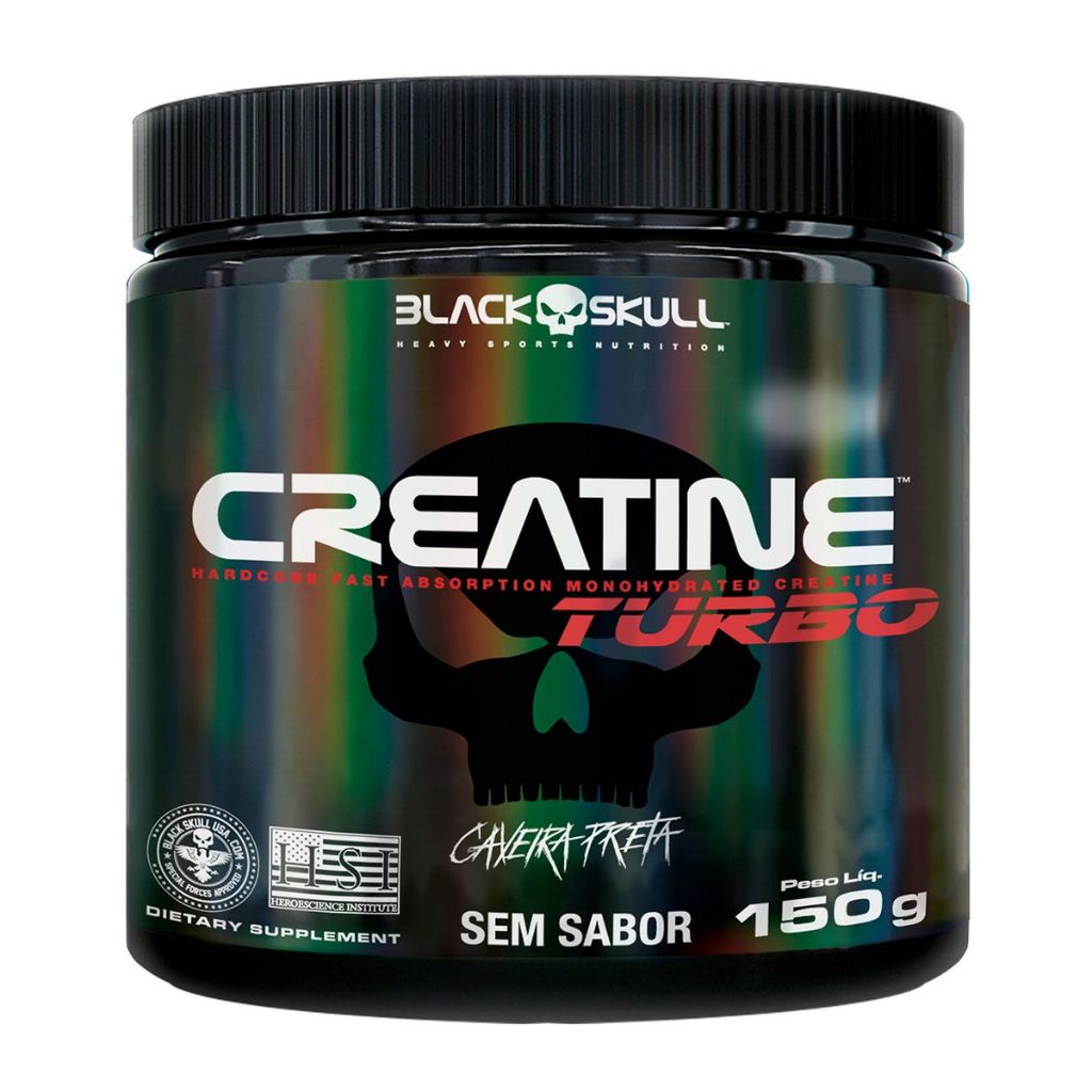 Creatina Turbo Pote Black Skull