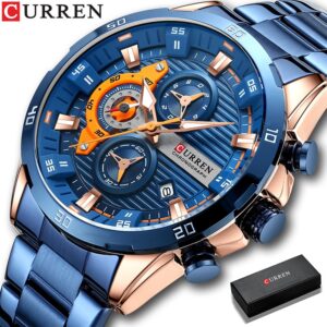Curren Marca Top Luxo Original Relógio Masculino Moda Criativos