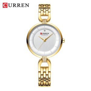 Curren Relógio De Pulso Quartzo Feminino À Prova D ‘Água Com Pulseira