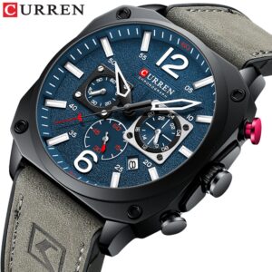 Curren Relógio Masculino De Quartzo Original Moderno Com Pulseira De