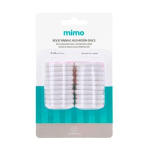 Disco Cogumelo para Caderno Inteligente Branco Mimo 35 mm 20 Unids