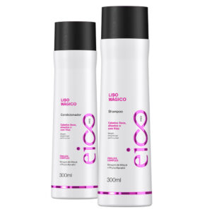 Eico Pro Liso Mágico Shampoo Sem Sal 300ml Condicionador Leave-in