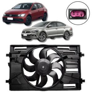 Eletroventilador Com Defletor VW Polo Virtus 1.6 Msi 16V 2018