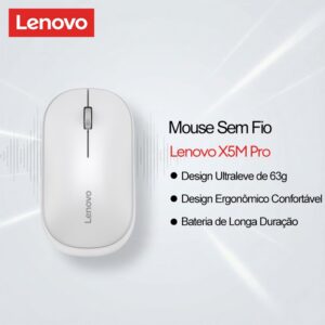 Escritório Óptico De Mouse Sem Fio Lenovo X5M Pro Com Botões