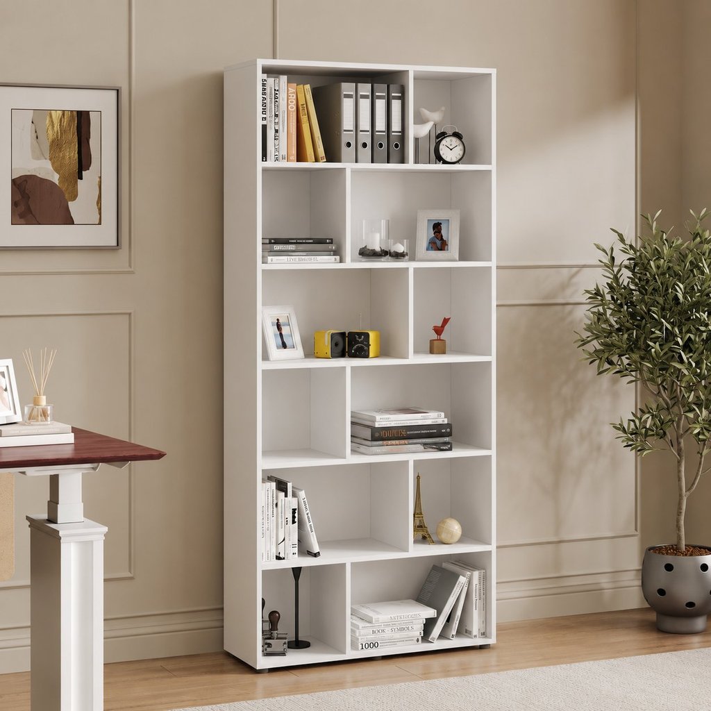 Estante Organizadora com 5 Prateleiras Xangai Branco Politorno Branco