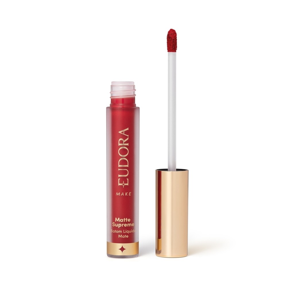Eudora Batom Líquido Matte Supreme Vermelho Âmbar 4,0ml