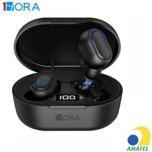 Fone de ouvido Bluetooth 5.3 Sem Fio 1HORA Intra auricular