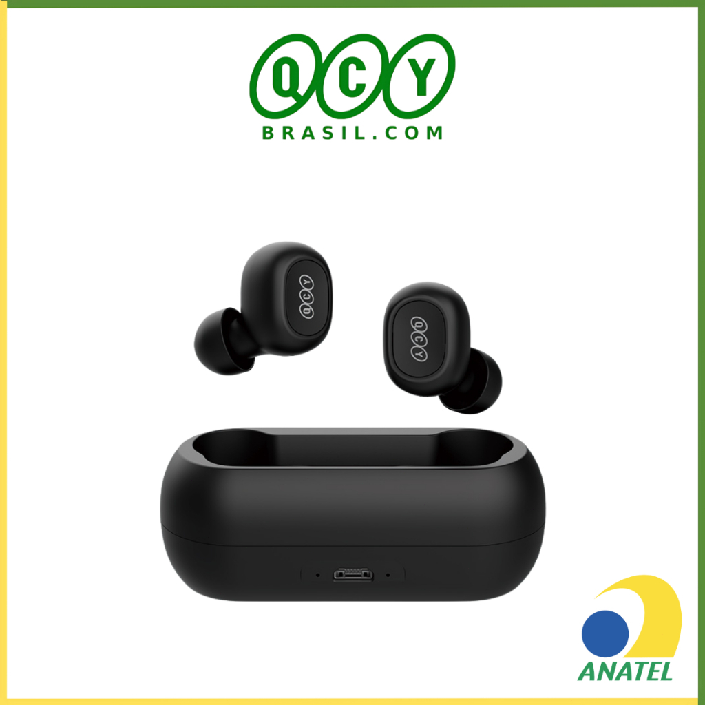Fone de Ouvido Sem Fio Qcy T1C Tws Bluetooth 5.1 com Case de