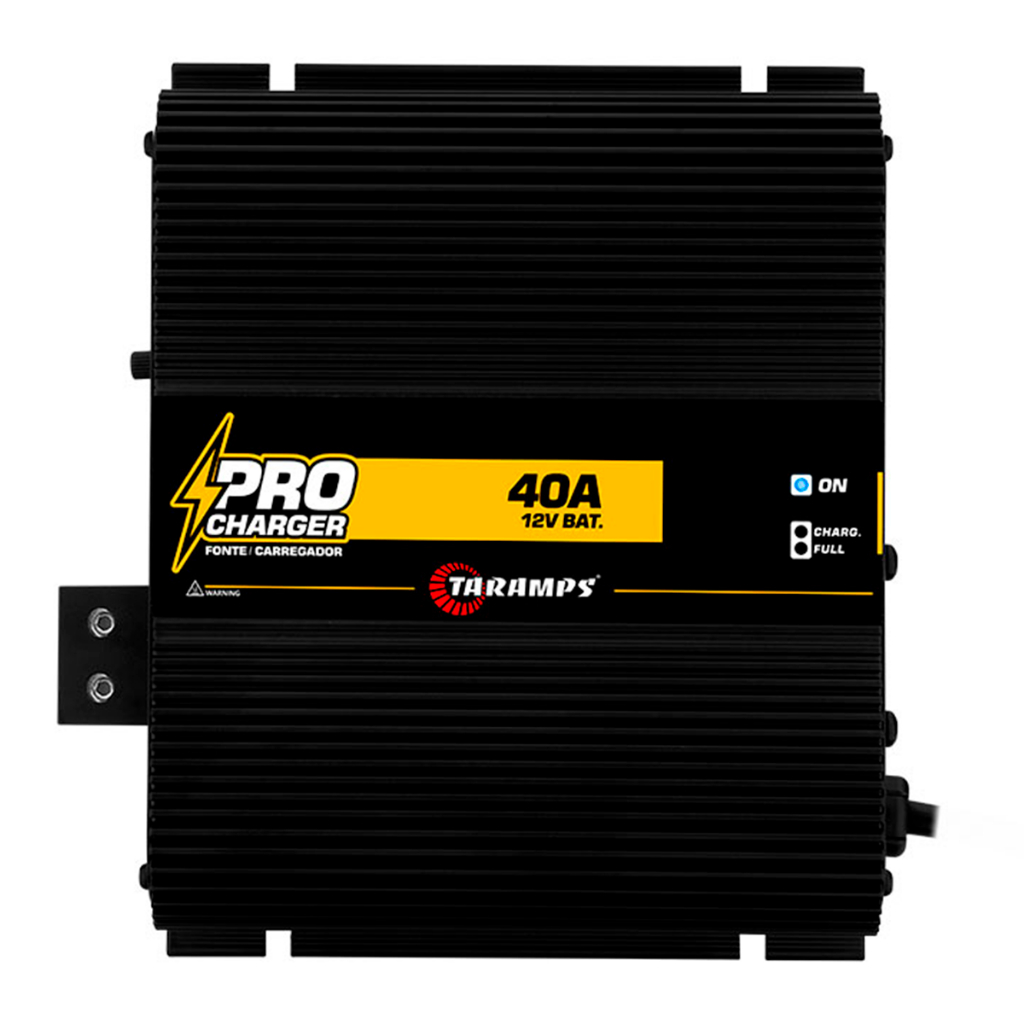 Fonte Carregador de Bateria Taramps Pro Charger 40 Amperes Automotiva