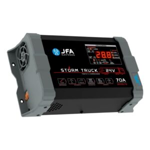 Fonte Carregador Jfa Storm Truck 24v Caminhão 100A 70A 35A Voltimetro