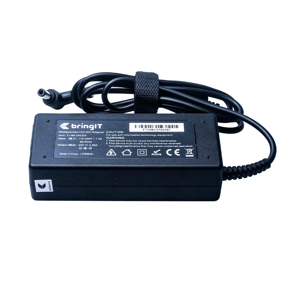 Fonte Carregador para Notebook Lenovo Ideapad 20V 3.25A 65W