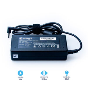 Fonte Carregador para Notebook Samsung Galaxy Book 19V 3.42A 65W