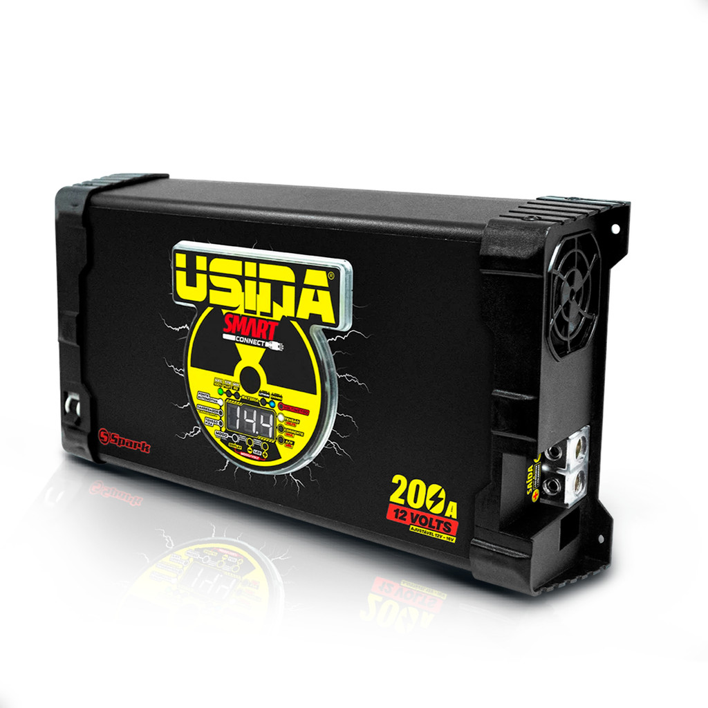Fonte e Carregador Usina Smart Connect 200A Amperes 12V Bivolt 110