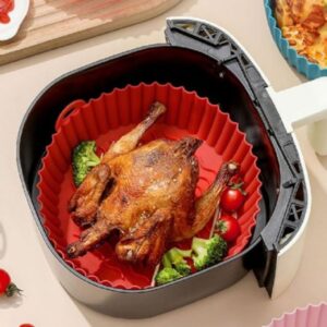 Formas de Silicone para Air Fryer Fritadeira Elétrica Forno Assadeira