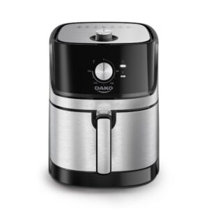 Fritadeira Air Fryer Dako Analógica 5L Preto Inox 110V