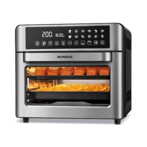 Fritadeira Air Fryer Forno Oven Digital 25L Mondial Preto e Inox 2000W