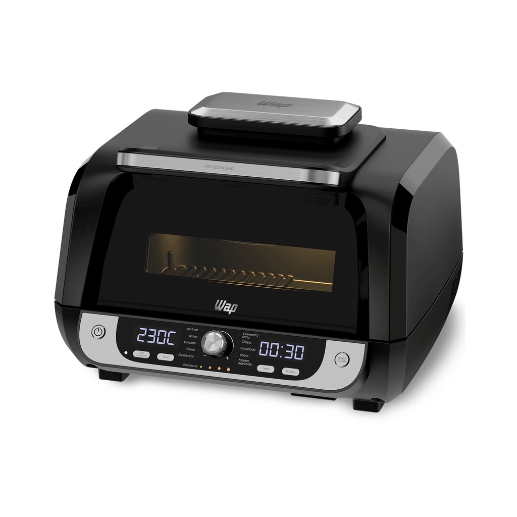 Fritadeira Elétrica Air Fryer Barbecue Digital Wap 12 em 1 Preto 10 L — Cozinha