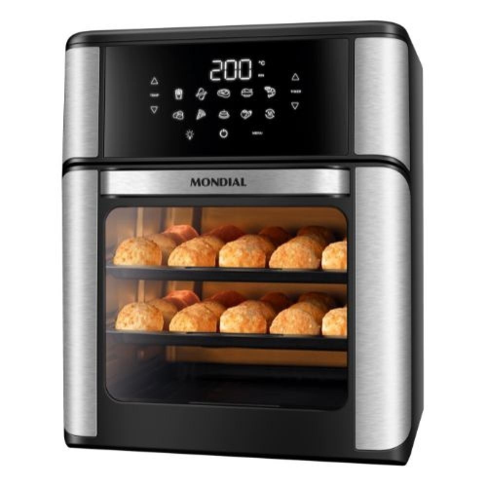 Fritadeira Elétrica Sem Óleo Air Fryer Mondial Afo 12L Com Timer
