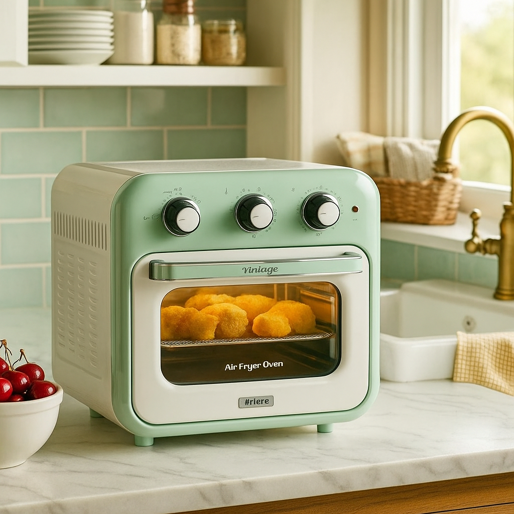 Fritadeira Forno Air Fryer Oven Ariete Vintage Verde 16L 127v