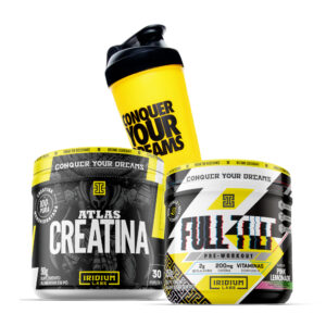 Full Tilt Pré-treino 150g Atlas Creatina 90g Coqueteleira Iridium Labs