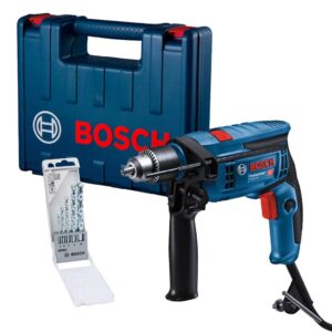 Furadeira de Impacto Bosch Gsb 13 RE 750W Kit 5 Brocas e Maleta