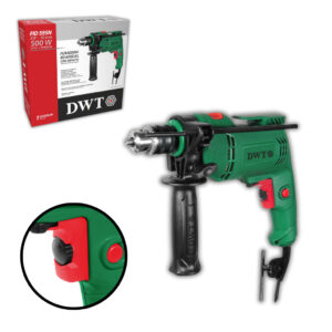 Furadeira De Impacto Dwt 500W Com Punho E Limitador De Profundidade