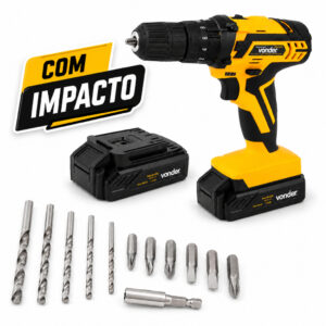 Furadeira Parafusadeira Impacto 12V PFV012I com Maleta Acessórios